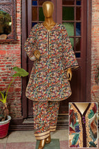Seema Jee Multicolor Leaf Printed 2 Piece Lawn Suit – Medium Size | Women's Casual Wear