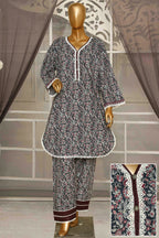 Seema Jee Grey Floral Printed 2 Piece Lawn Suit – Medium Size | Women's Casual Wear