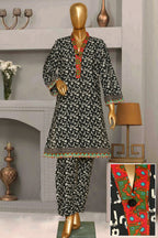 Seema Jee Black Abstract Printed 2 Piece Lawn Suit – Medium Size | Women's Casual Wear